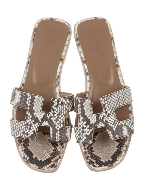 hermes early sandal|hermes snakeskin sandals.